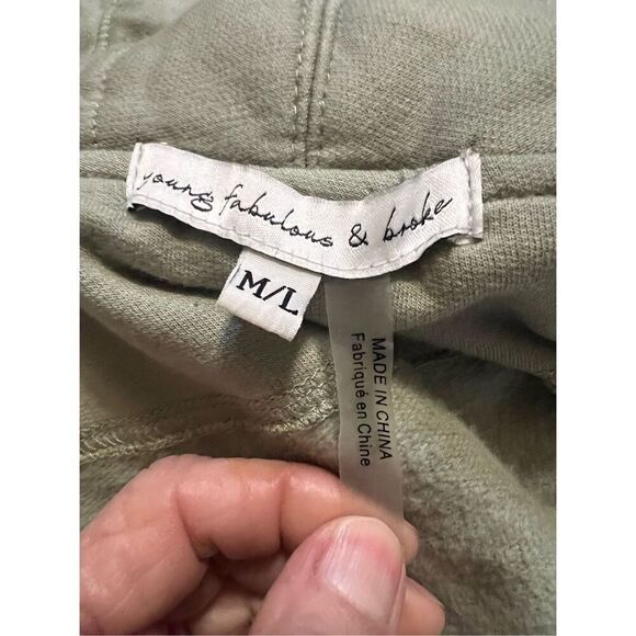 Young, Fabulous & Broke Sandrine Coat in Green, Soft and Comfy Cocoon Coat W/Puf - Picture 13 of 15